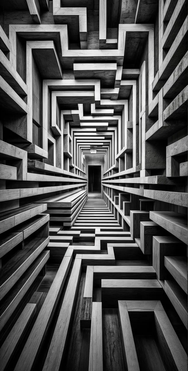 neskinchenniy smugastiy labirint iz prikhovanimi dverima ta rukhomimi stinami zavantazhiti