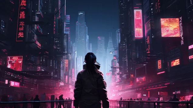 Dual Monitor cyberpunk wallpaper : r/Cyberpunk