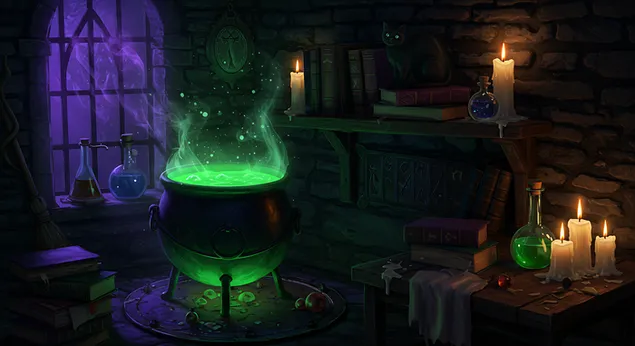 Pastelne slatke bundeve i nasmijani duhovi 2K pozadina