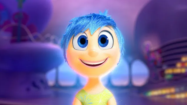 Tapeta Animovaný film Inside Out blue-eyed Disgust HD