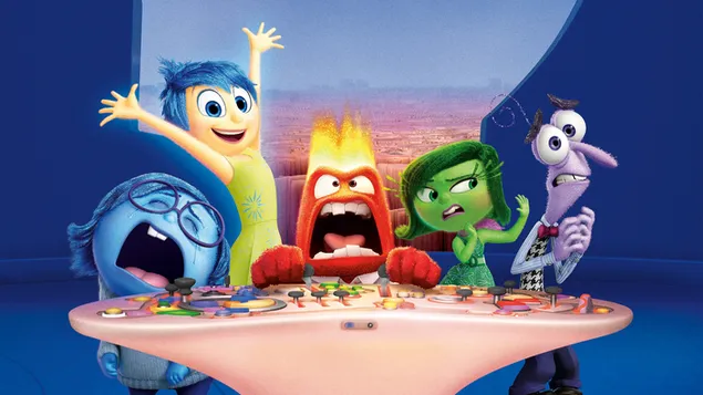 Шпалери Фільм «Навиворіт» - емоції Райлі 2K