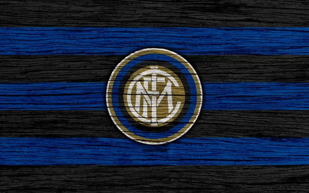 Páipéar balla Lógó Inter Milan FC ar urlár adhmaid4K