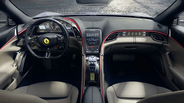 Interior de coche de lujo 'Ferrari Roma F169' descargar