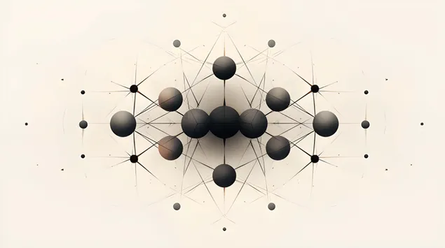Páipéar balla Réimsí Idirfhite: Comhchuibheas na Sféar agus na nEangaí san Ealaín Minimalist8K