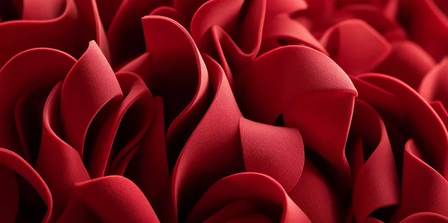 Lipatan fabrik yang rumit mencipta reka bentuk abstrak seperti mawar 2K kertas dinding