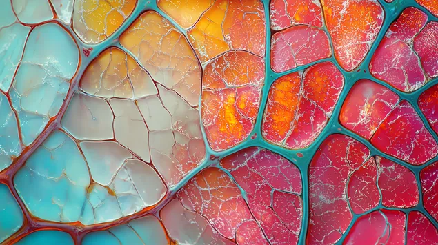 vedenalaisen levan lehden monimutkaiset punaisuonikuviot lataa