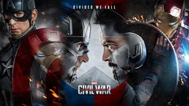 Iron Man and Captain America Against Each Other
