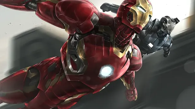Iron man and War machine Marvel comics 4K wallpaper