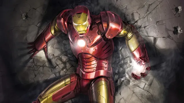 Iron Man en medio de la pelea