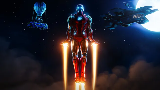 Iron Man Fortnite Game 4K wallpaper download