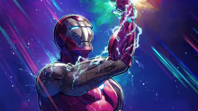 Iron Man Infinity Gaunlet Comics 4K wallpaper