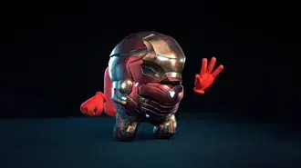 보이지 않는 손을 가진 Iron Man 쓰레기 갑옷 4K 배경화면