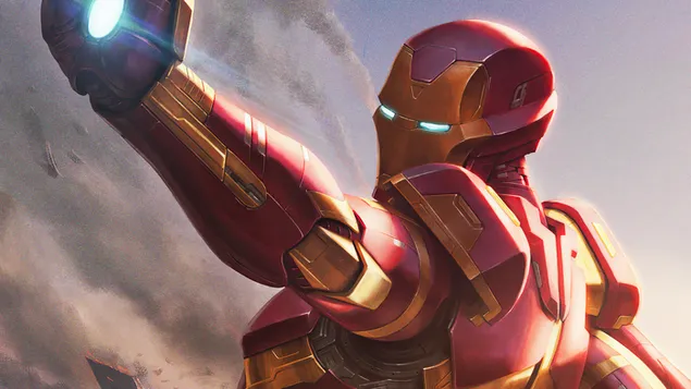 Iron Man (Marvel) Comics Art 4K wallpaper