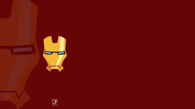 Iron Man: Mask and It's Reflection Behind It