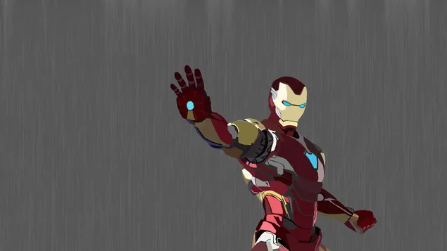 Iron Man (Minimalist Fanart) 8K wallpaper