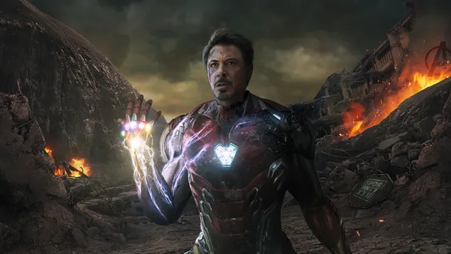 Iron man Snap His Fingers To Finish Thanos