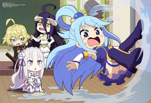 רביעיית איסקאי - אקווה, אמיליה, אלבדו וטניה דגורצ'ף 4K טפט