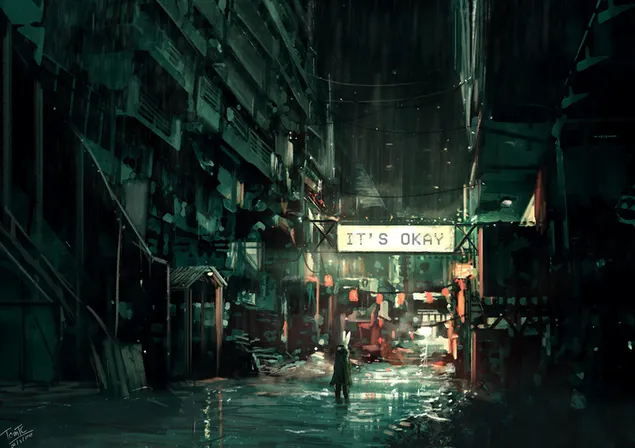 Et ass eng kal Nuecht, awer ech si waarm 2K Tapeten