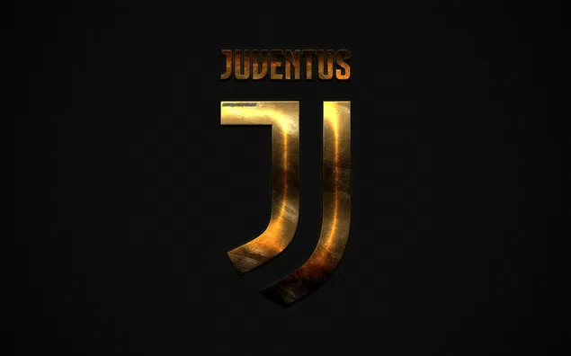 Italy Serie A football club Juventus golden logo 2K wallpaper download