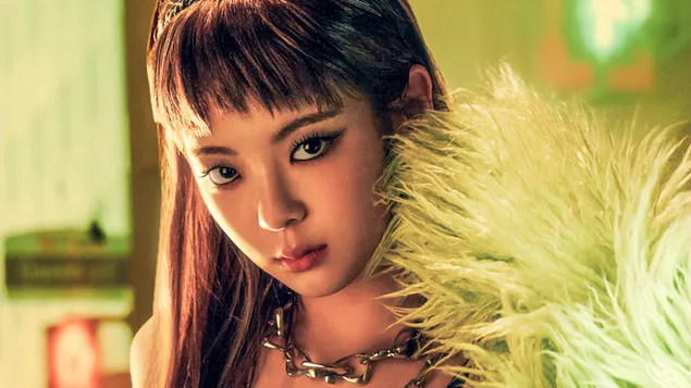 Лиа на ITZY во снимањето на MV „Mafia in the Morning“ [Албумот - погоди кој ~ 2021 година] 4K тапет