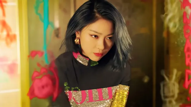 Ryujin ITZY w sesji M/V „WANNABE” (Album 2020) 4K tapeta