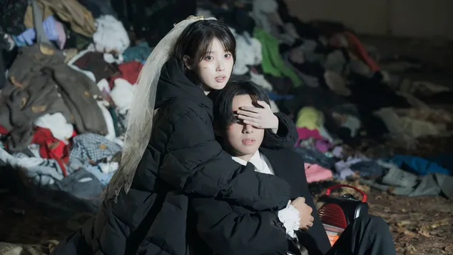 iu (lee ji-eun) with v (kim taehyung) - 'love wins all' mv shoot download