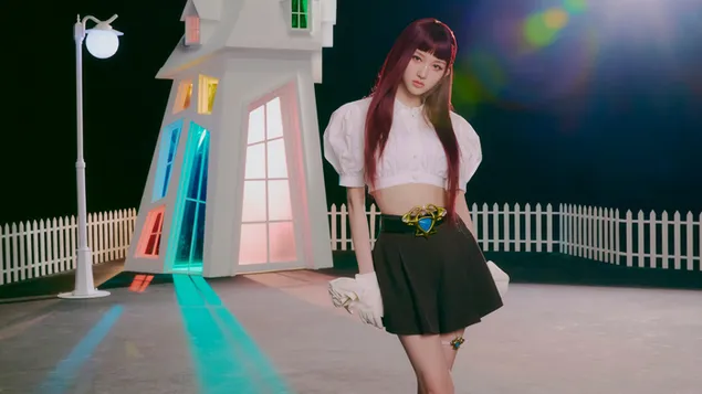 تصوير الفيديو الموسيقي لأغنية Accendio (ألبوم - Ive Switch) لـ IVE 'Gaeul' 4K خلفية