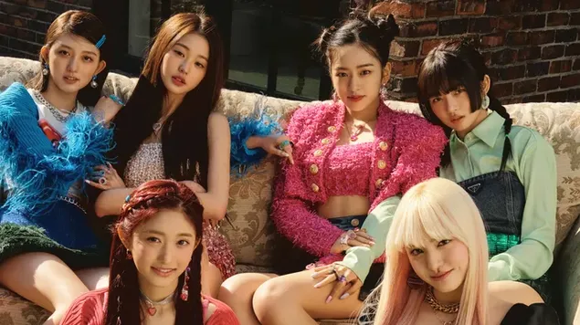 Ahli IVE dalam 'Love Dive' MV Photoshoot 4K kertas dinding