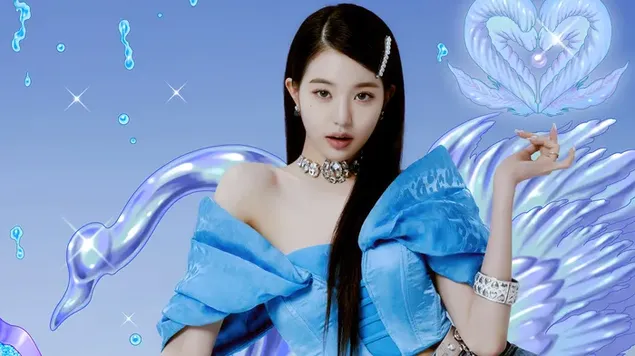 Páipéar balla Wonyoung IVE | Albam Grianghraf 'Love Dive'4K