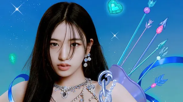 Yujin من IVE - التقطت الصور لألبوم "Love Dive" 4K خلفية