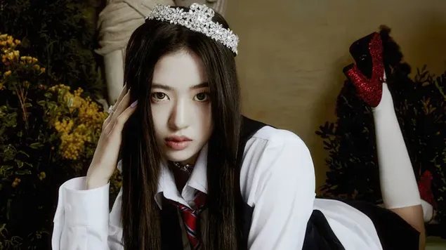 يوجين IVE | التقطت الصور لألبوم "Love Dive" 4K خلفية