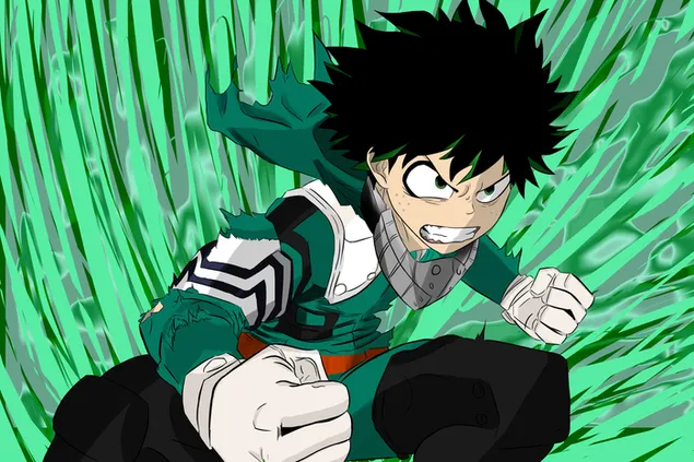 İzuku Midoriya %20 Tam Kukuletası 2K duvar kağıdı