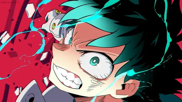 Páipéar balla Izuku Midoriya ceann amháin do gach duine 100% ó mo laoch Anime acadúla4K