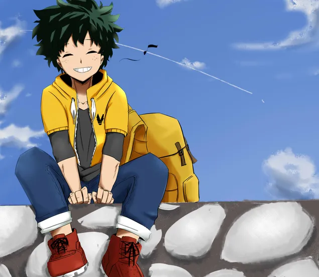 Izuku Midoriya Mỉm cười