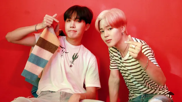 J-Hope with Jimin in'Map of the Soul：Persona' Shoot from BTS（Bangtan Boys）