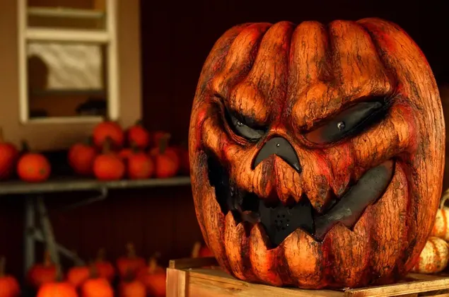 Taustpilt Jack-o-lantern Pumpkin Real Eyes 2K