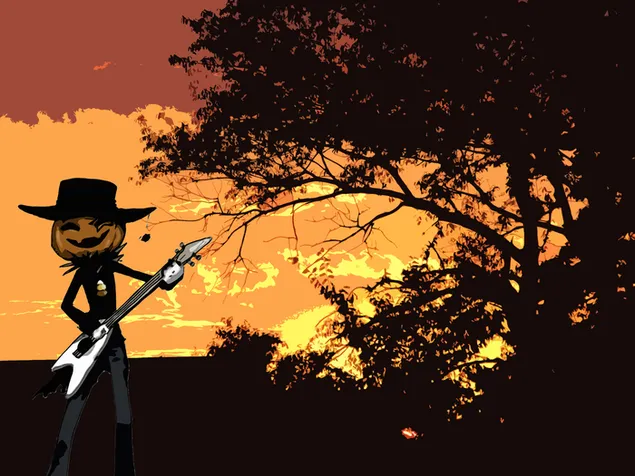 סלעי ג'ק-או'-פנס 2K טפט