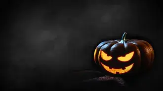 Jack-o-lantern 4K wallpaper