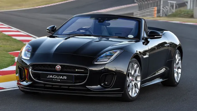 Jaguar F-Type kabrioletas R-Dynamic 2017 01 HD ekrano užsklanda