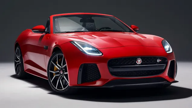 Jaguar F-Type SVR kabriolets 2017 HD fona tapete