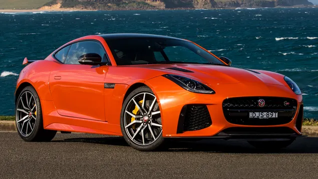 Jaguar F-Type SVR Coupe 2016 02 HD bakgrunn