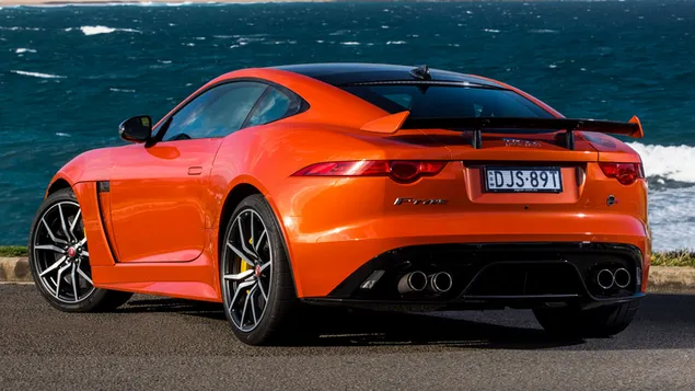 Jaguar F-Type SVR Coupe 2016 03 HD bakgrunn