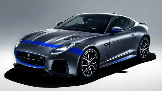 Jaguar F-Type SVR Coupe grafikpaket 2018 01 HD bakgrund