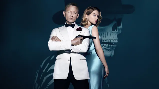 제임스 본드 007, 해골과 여자 4K 배경화면