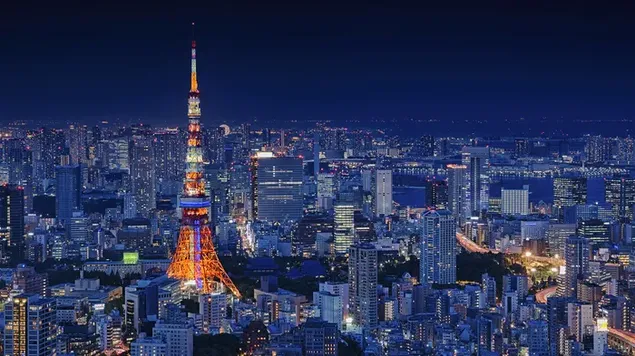 Japan Tokyo tower scenery