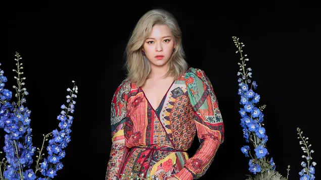 Jeongyeon dalam MV 'More & More' (2020) Photoshoot daripada Twice (Kugiran K-Pop) 4K kertas dinding