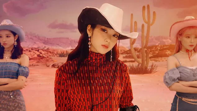 '오마이걸'(K팝 밴드)의 '논스톱' 뮤직비디오 촬영 [2020]의 지호 4K 배경화면