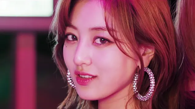 Jihyo em 'Breakthrough' MV Shoot de Twice (K-Pop Girls Group) 4K papel de parede