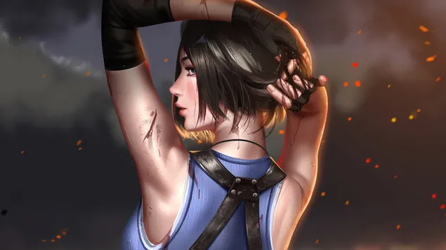 吉尔·瓦伦丁 [奇幻艺术]：生化危机 3 重制版（电子游戏） 4K 壁纸