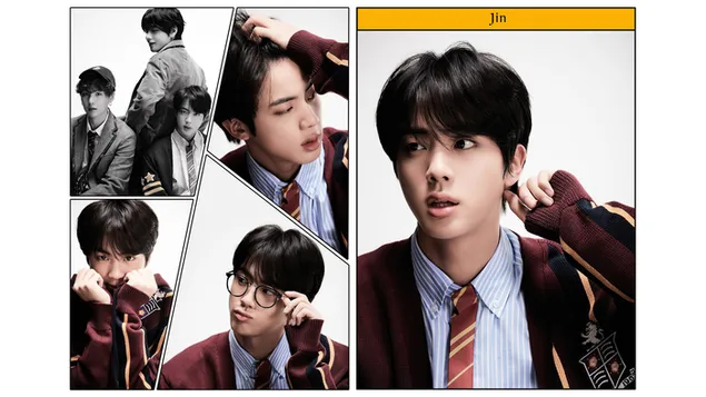 جین در "Map of The Soul: 7" Shoot (2020) از BTS [Bangtan Boys] کاغذدیواری  4K